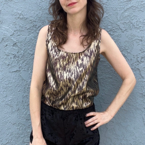 Vintage Metallic Tank Top in Large - Picture 1 of 12